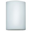 Foto para 100w Oblong E-26 A-19 Incandescent White Opal Wet Location Wall Fixture (OA HT 10)