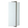 Picture of 16w Vector Module 90Plus CRI Damp Location Brushed Steel Opal 2 Light Wall Fixture (OA HT 11.25)