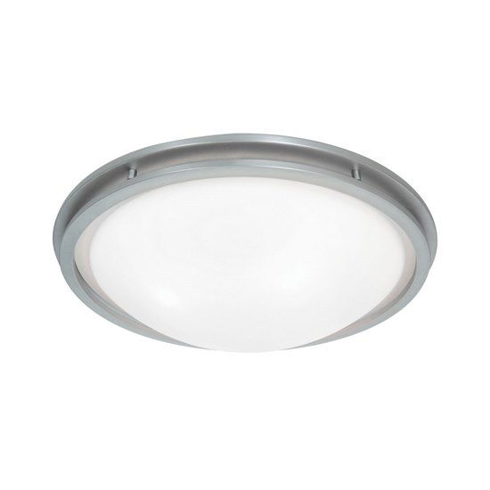 Foto para 15w Aztec Module 90Plus CRI Damp Location Brushed Steel White Dimmable Led Flush-Mount 4.5"Ø17" (OA HT 4.5)