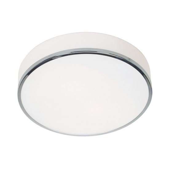 Foto para 15w Aero Module 90Plus CRI Damp Location Chrome Opal Dimmable Led Flush-Mount 4"Ø12.5" (OA HT 4) (CAN 1"Ø10.2")