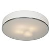 Foto para 30w Aero Module 90Plus CRI Damp Location Chrome Opal Dimmable Led Flush-Mount 4.4"Ø21.5" (OA HT 4.4) (CAN 0.5"Ø13")