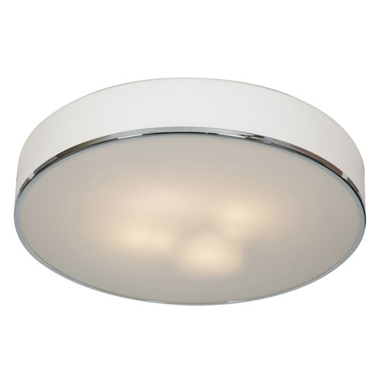 Picture of 30w Aero Module 90Plus CRI Damp Location Chrome Opal Dimmable Led Flush-Mount 4.4"Ø21.5" (OA HT 4.4) (CAN 0.5"Ø13")