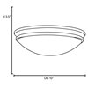 Picture of 15w Atom Module 90Plus CRI Damp Location Brushed Steel Opal Dimmable Led Flush-Mount 3.5"Ø10.5" (OA HT 3.5) (CAN 1.6"Ø10.5")