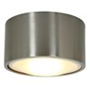 Foto para 13w Ares GX-53 80CRI LED Damp Location Brushed Steel Dimmable Led Flush Or Wall Mount (OA HT 3) (CAN Ø5.25")