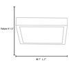 Foto para 12w Strike Module 85CRI LED Damp Location Silver ACR Dimmable Square Led Flush-Mount (OA HT 1.5)