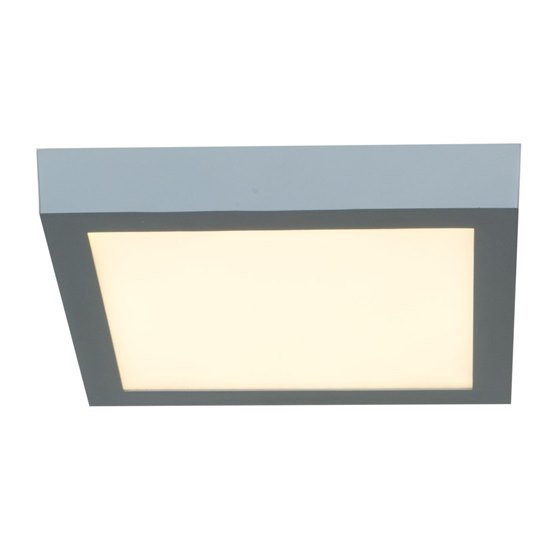 Foto para 16w Strike Module 85CRI LED Damp Location Silver ACR Dimmable Square Led Flush-Mount (OA HT 1.5)