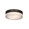 Picture of 15w Solid Module 90Plus CRI Damp Location Bronze Opal - Round Dimmable Solid Glass Led Flush-Mount (OA HT 3)