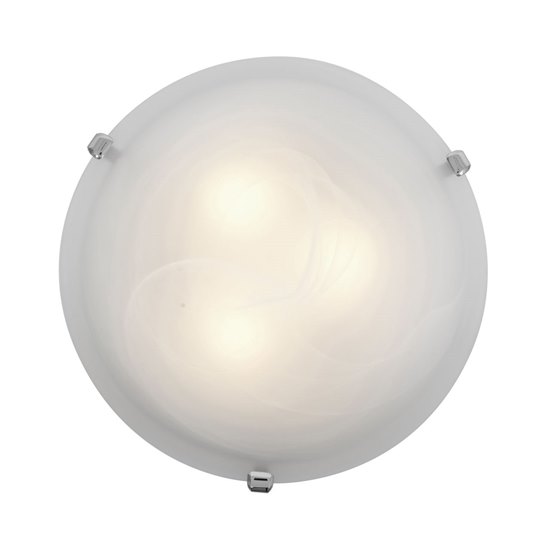 Picture of 15w Mona Module 90Plus CRI Dry Location Chrome Alabaster Dimmable Led Flush Or Wall Mount 4.25"Ø12" (OA HT 4.25) (CAN Ø9.75")