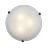 Picture of 15w Mona Module 90Plus CRI Dry Location Rust Alabaster Dimmable Led Flush Or Wall Mount 4.25"Ø12" (OA HT 4.25) (CAN Ø9.75")