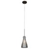 Picture of 35w Cavo GY6.35 Bi-Pin Halogen Dry Location Bronze Metal Italian Wire Glass Uj Mini Pendant Including Low Profile Mono-Pod (CAN 0.5"Ø4.5")