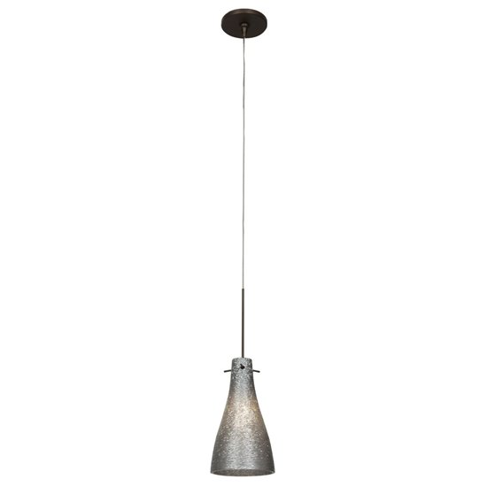 Picture of 35w Cavo GY6.35 Bi-Pin Halogen Dry Location Bronze Metal Italian Wire Glass Uj Mini Pendant Including Low Profile Mono-Pod (CAN 0.5"Ø4.5")