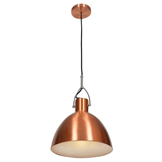 Foto para 60w Essence E-26 A-19 Incandescent Dry Location BCP Copper Dome Pendant (CAN 1"Ø5")