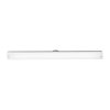 Foto para 39w Vail Bi-Pin T-5 HO Linear Fluorescent Damp Location Brushed Steel Opal Wall Vanity Fixture 37.5"x4.25" (OA HT 4.25) (CAN 37.5"x3"x1.25"Ø4.4")