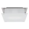 Picture of 15w Vision Module 90Plus CRI Damp Location Brushed Steel Frosted Dimmable Led Flush-Mount 9.5"x9.5"x3.25" (OA HT 3.25) (CAN 4.6"x6.9"x1.25")