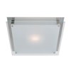 Picture of 15w Vision Module 90Plus CRI Damp Location Brushed Steel Frosted Dimmable Led Flush-Mount 11.8"x11.8"x3.25" (OA HT 3.25) (CAN 7.1"x6"x1.25")