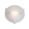 Foto para 75w Cirrus R7s J-78 Halogen Damp Location White Frosted Flush-Mount (OA HT 3)