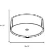 Picture of 30w Tara Module 90Plus CRI Damp Location Brushed Steel Opal Dimmable Led Flush-Mount (OA HT 4.75) (CAN 0.9"Ø11.75")