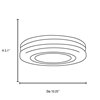 Picture of 15w Altum Module 90Plus CRI Damp Location White Opal Dimmable Led Flush-Mount 3.1"Ø10.25" (OA HT 3.1) (CAN 1"Ø10")