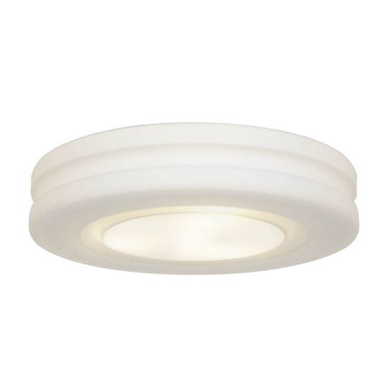 Picture of 180w (3 x 60) Altum E-26 A-19 Incandescent Damp Location White Opal Flush-Mount 3.9"Ø19.5" (OA HT 3.9) (CAN 1"Ø11.1")