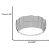 Picture of 15w Layers Module 90Plus CRI Damp Location White CH - Dimmable Led Flush-Mount (OA HT 6.3)