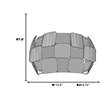 Picture of 16w Layers Module 90Plus CRI Damp Location White CH Dimmable Led Wall Fixture (OA HT 7.9)