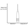 Picture of 5.5w Odyssey GU-5.3 MR-16~LED Dry Location RGLD Led Steel Bullet Pendant Including Low Profile~mono-Pod (CAN Ø4.5")