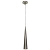 Foto para 50w Apollo GU-5.3 MR-16~Halogen Dry Location Brushed Steel Steel Pendant Including Low Profile~mono-Pod (CAN Ø4.5")