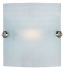 Picture of 16w Radon Module 90Plus CRI Damp Location Brushed Steel Checkered Frosted Wall Fixture (OA HT 8) (CAN 4.75"x6.88"x0.88")