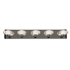 Foto para 20w (5 x 4) Optix Module 90CRI LED Damp Location Chrome ACR 5-Light Dimmable Led Wall Vanity Fixture (OA HT 4.75)