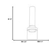 Picture of 12w Chic Module 80CRI LED Damp Location Chrome Opal Dimmble Wall Vanity Fixture 4.25"x13" (OA HT 13) (CAN 4.5"x4.5"x0.5")