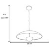 Foto para 18w Pulsar Module 85CRI LED Dry Location WH/GLD Dimmable Reflective Led Pendant (CAN 2.5"Ø6")