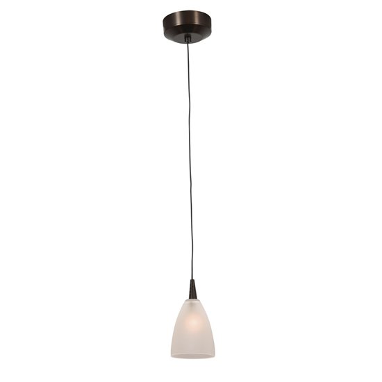 Picture of 5w Tungsten Module Dry Location Bronze Frosted Led Pendant With Mania Glass 5"Ø4" (CAN 4.5"Ø4.5")