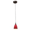 Picture of 5w Tungsten Module Dry Location Bronze Red Led Pendant With Mania Glass 5"Ø4" (CAN 4.5"Ø4.5")