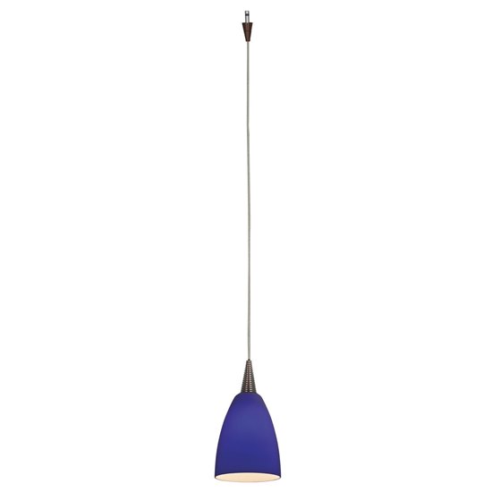 Picture of 35w Zeta Mania GY6.35 Bi-Pin Halogen Dry Location Bronze Red Low Voltage Pendant With Mania Glass Excluding Mono-Pod