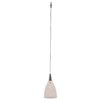 Picture of 35w Zeta Mania GY6.35 Bi-Pin Halogen Dry Location Brushed Steel Frosted Low Voltage Pendant With Mania Glass Excluding Mono-Pod