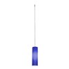 Foto para 35w Zeta GY6.35 Bi-Pin Halogen Dry Location Brushed Steel Cobalt Anari Silk Low Voltage Pendant Excluding Mono-Pod (CAN 4.5")