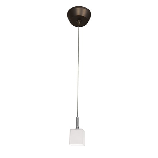 Foto para 35w Omega GY6.35 Bi-Pin Halogen Dry Location Bronze Opal Herme'S Low Voltage Pendant Excluding Mono-Pod (CAN 0.5"Ø4.5")