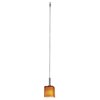 Foto para 35w Omega GY6.35 Bi-Pin Halogen Dry Location Brushed Steel Amber Herme'S Low Voltage Pendant Excluding Mono-Pod (CAN 0.5"Ø4.5")