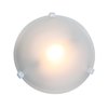 Picture of 26w (2 x 13) Nimbus GU-24 Spiral Fluorescent Damp Location White Frosted Flush-Mount (OA HT 4)