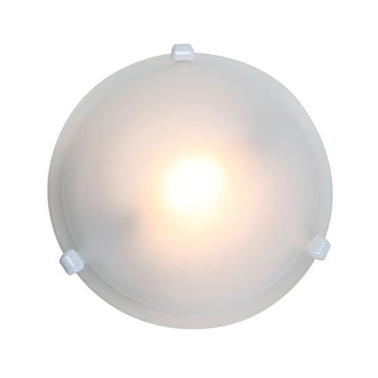 Foto para 26w (2 x 13) Nimbus GU-24 Spiral Fluorescent Damp Location White Frosted Flush-Mount (OA HT 4)