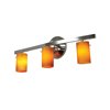 Picture of 180w (3 x 60) Classical G9 G9 Halogen Dry Location Mat Chrome Amber Wall & Vanity