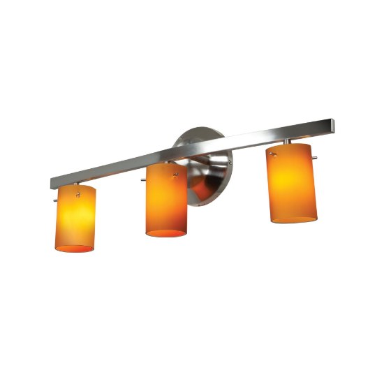 Picture of 180w (3 x 60) Classical G9 G9 Halogen Dry Location Mat Chrome Amber Wall & Vanity