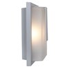 Picture of 75w Neptune E-26 A-19 Incandescent Satin Ribbed Frosted Marine Grade Wet Location Wall Fixture (OA HT 13) (CAN 7"x4.6")