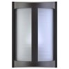 Foto para 9w Pier E-26 LED Bronze Ribbed Frosted Marine Grade Wet Location Wall Fixture (OA HT 9.84)