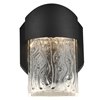 Foto para 14w Mist SSL 90Plus CRI Black Clear Marine Grade Wet Location Art Glass Wall Fixture (OA HT 5.82)