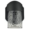 Foto para 14w Mist SSL 90Plus CRI Black Clear Marine Grade Wet Location Art Glass Wall Fixture (OA HT 5.82)