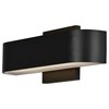 Foto para 27w Montreal SSL 90Plus CRI Black Frosted Marine Grade Wet Location Wall Fixture (OA HT 2.48)