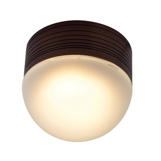 Picture of 10w MicroMoon GU-24 Bronze Frosted Marine Grade Wet Location Led Ceiling Or Wall Fixture (OA HT 5) (CAN 1.5"Ø4.4")