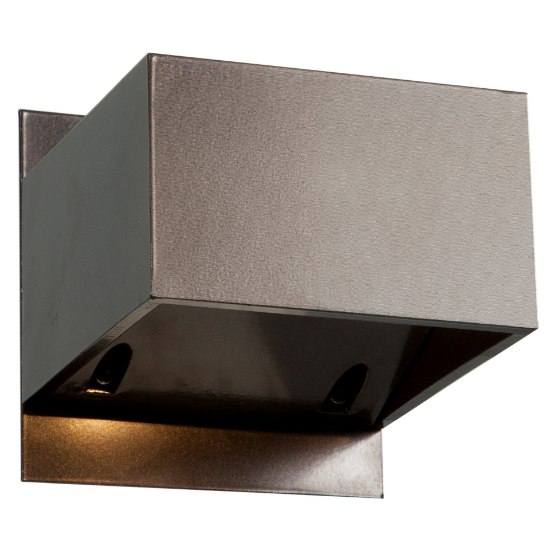 Foto para 6w Square SSL 80CRI LED Bronze Marine Grade Wet Location Wall Fixture (OA HT 3.1) (CAN 5")