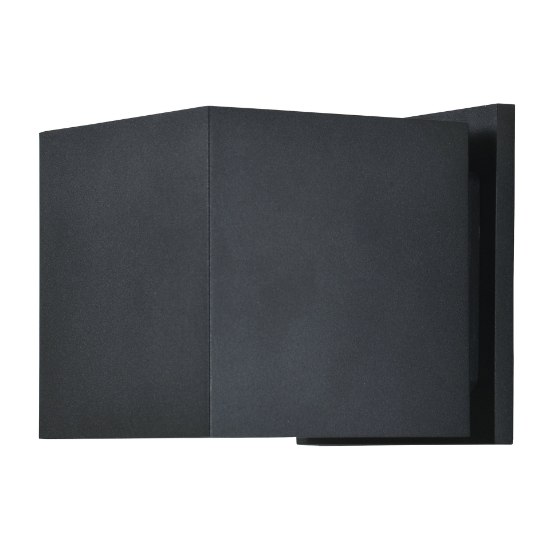 Foto para 6w (2 x 3) Square SSL 80CRI LED Black Marine Grade Wet Location Wall Fixture (OA HT 4.25) (CAN 4.25")